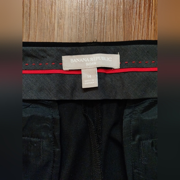 NEW Banana Republic Sloan black ankle pants 14 - Picture 7 of 13